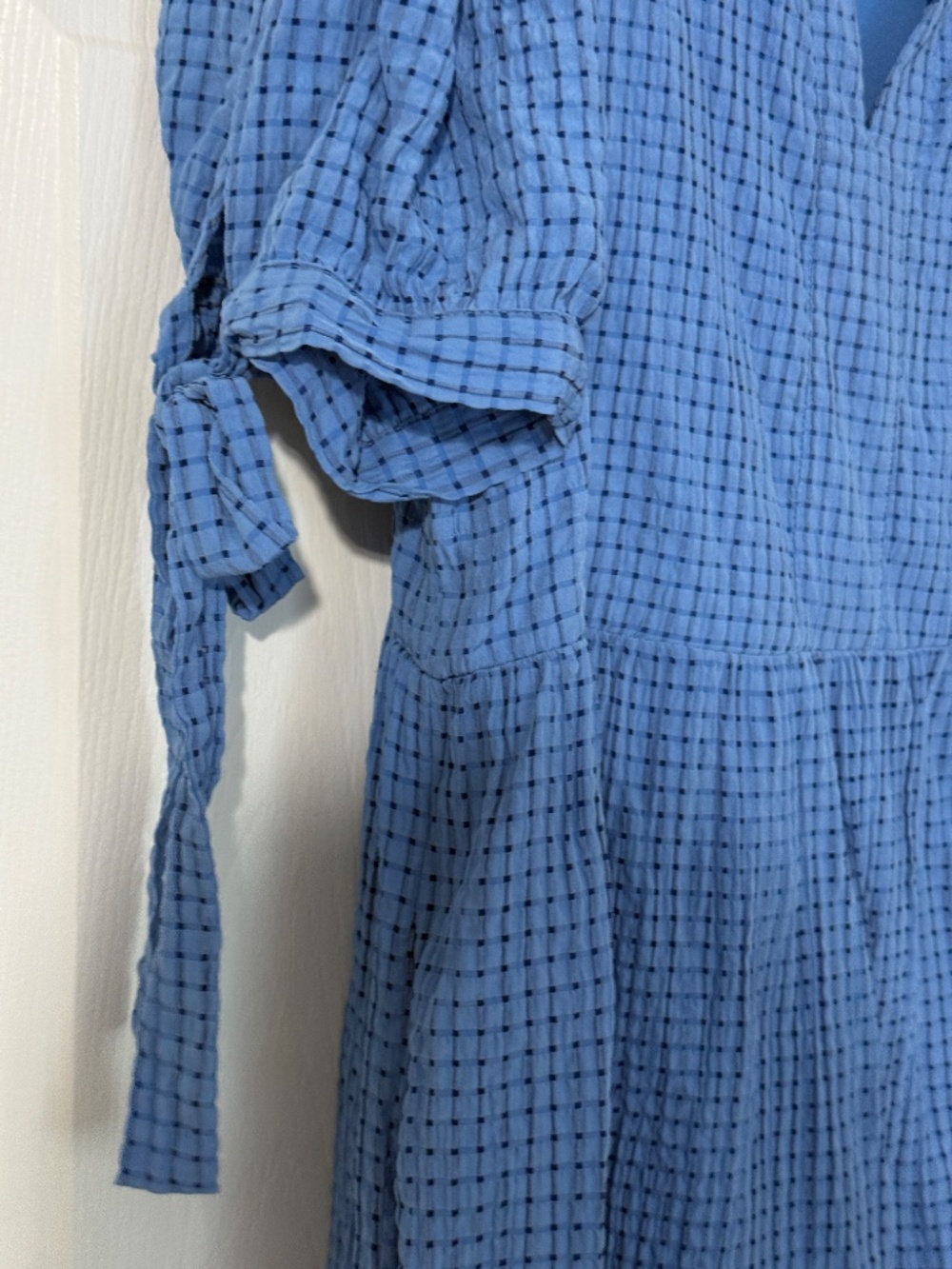 English Factory Blue Textured Dress 2x - Picture 3 of 6